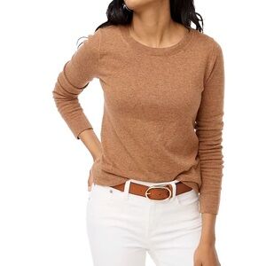 NWT 🧸 J. Crew Teddie Womens Brown Merino Wool Cotton Blend Pullover Sweater XS